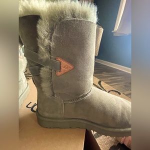 Burnt Olive Bailey Flex UGG boots.